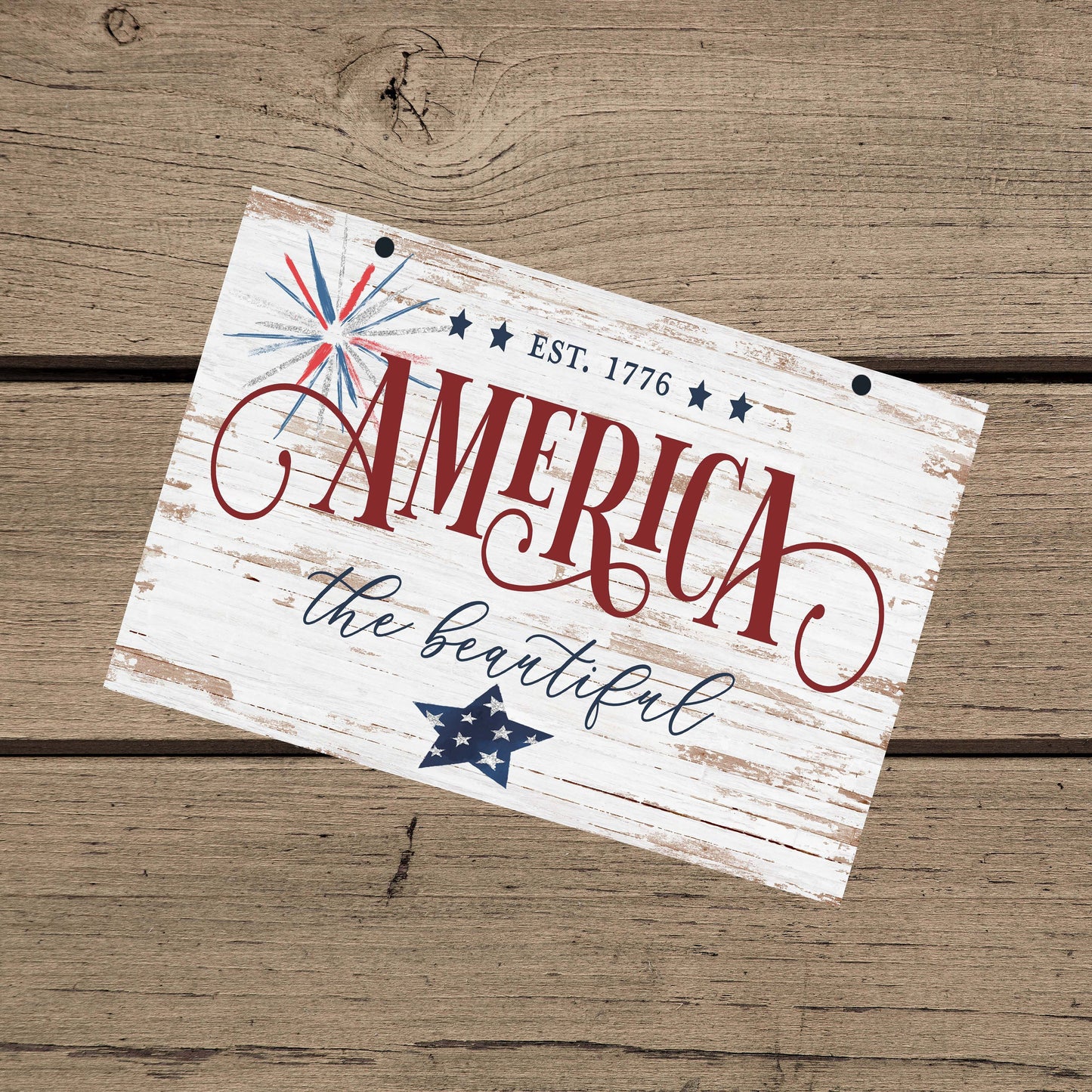 God Bless America Outdoor Sign – Patriotic 4th of July Porch & Garden Décor