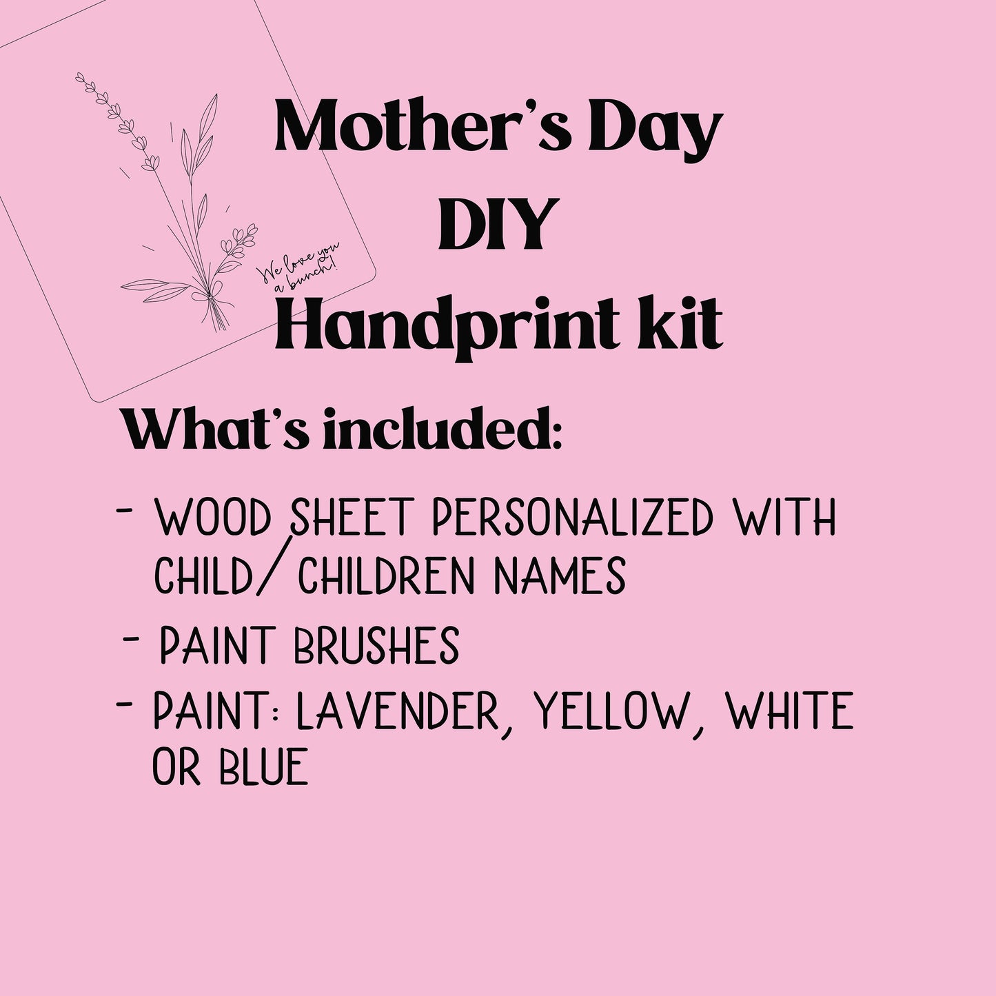 Mother’s Day DIY Handprint Kit - Host a Craft Night