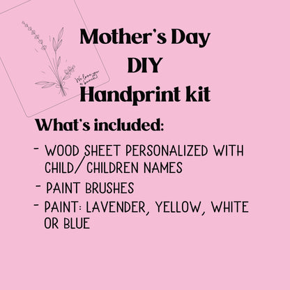 Mother’s Day DIY Handprint Kit - Host a Craft Night