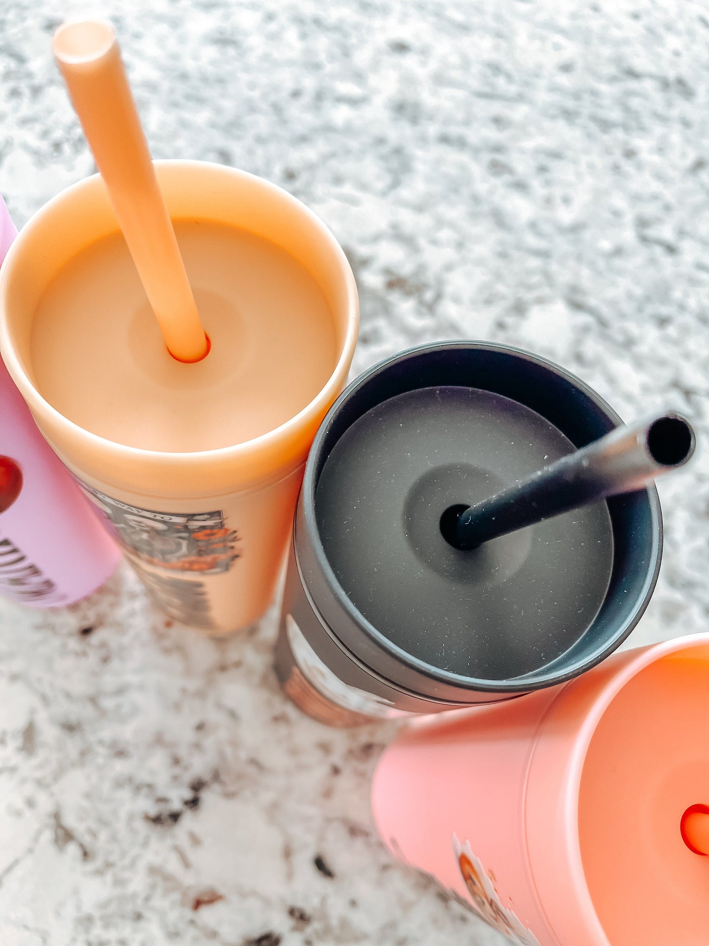 Personalized Halloween Tumbler with Straw – Custom Skinny Matte Pastel Cups, Party Favors