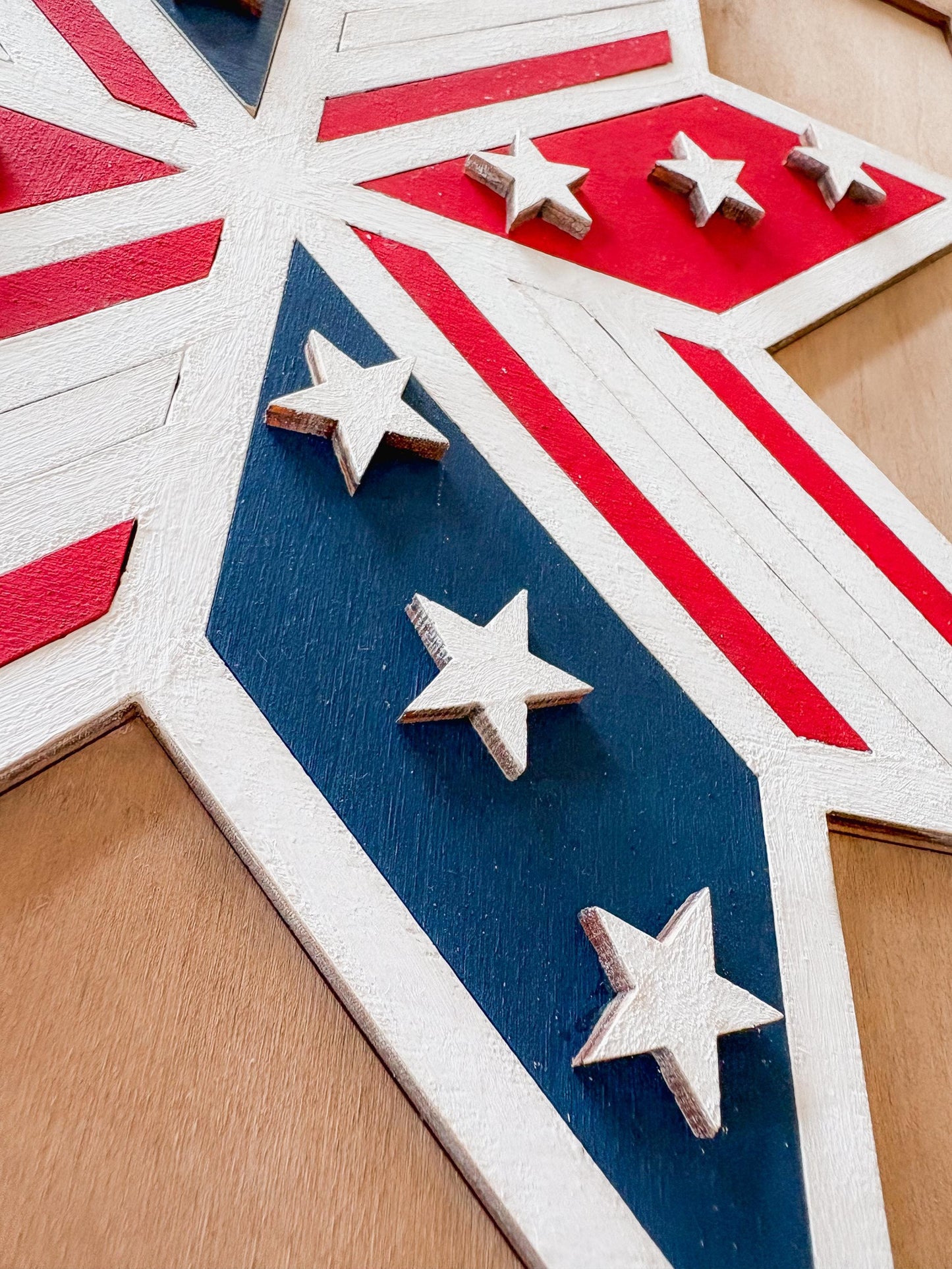 Framed 4th of July DIY Paint Kit – Patriotic Star Decorations, DIY Patriotic Craft, America Decor