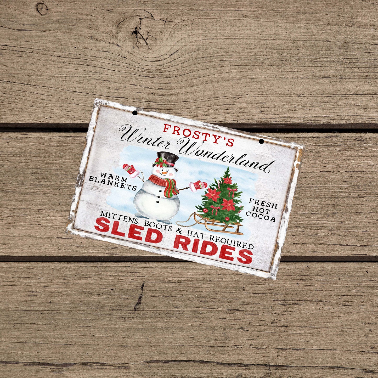 Frosty’s Winter Wonderland Sign – Outdoor & Porch Christmas Decor