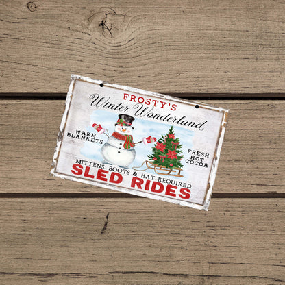 Frosty’s Winter Wonderland Sign – Outdoor & Porch Christmas Decor