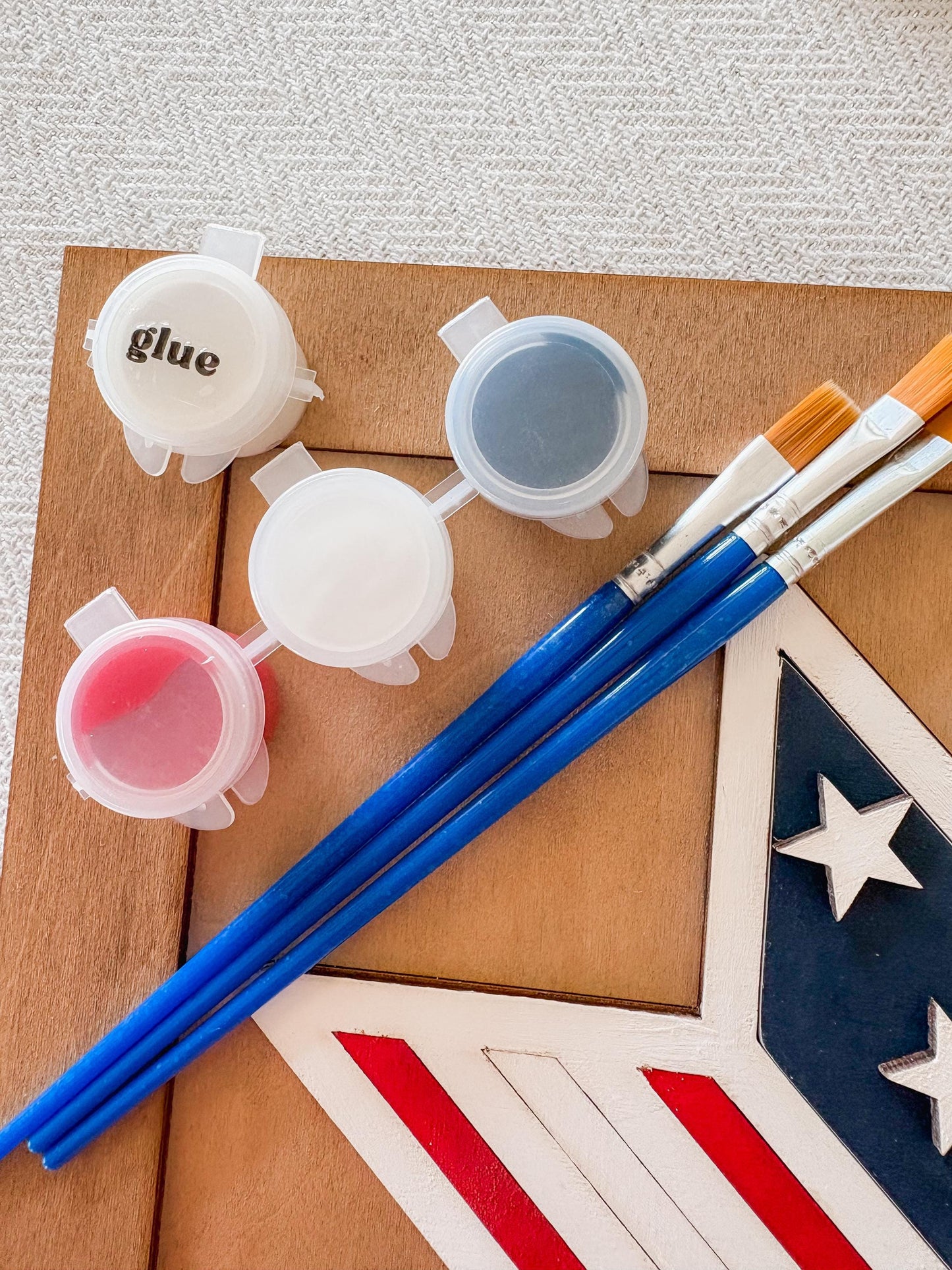 Framed 4th of July DIY Paint Kit – Patriotic Star Decorations, DIY Patriotic Craft, America Decor