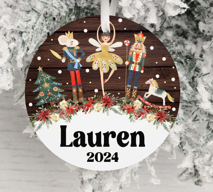 Personalized Nutcracker Christmas Ornament 2025 – Classic Retro Keepsake for Kids, Teens & Adults