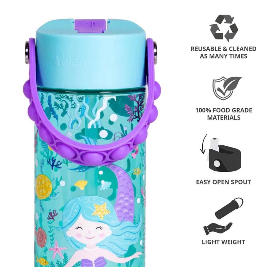 Personalized Kids Water Bottle with Straw – Leakproof Custom Tritan Toddler Cup