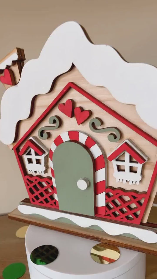 Christmas DIY Gingerbread House Kit – Fun Holiday Craft & Ornament Painting Kit