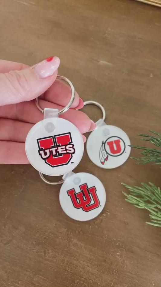 University of Utah Acrylic Keychain – Official Utes Bag Tag