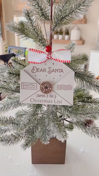 Personalized Dear Santa Christmas List Ornament for Kids – Custom Santa Ornament 2025